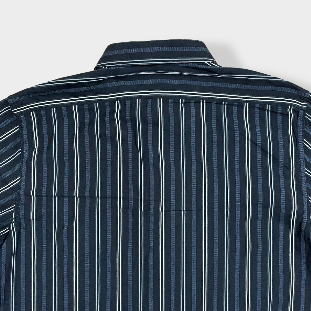 【STRUCTURE】ストライプシャツ マルチストライプ PREMIUM MOVEN 柄シャツ 長袖 Lストラクチャー US古着