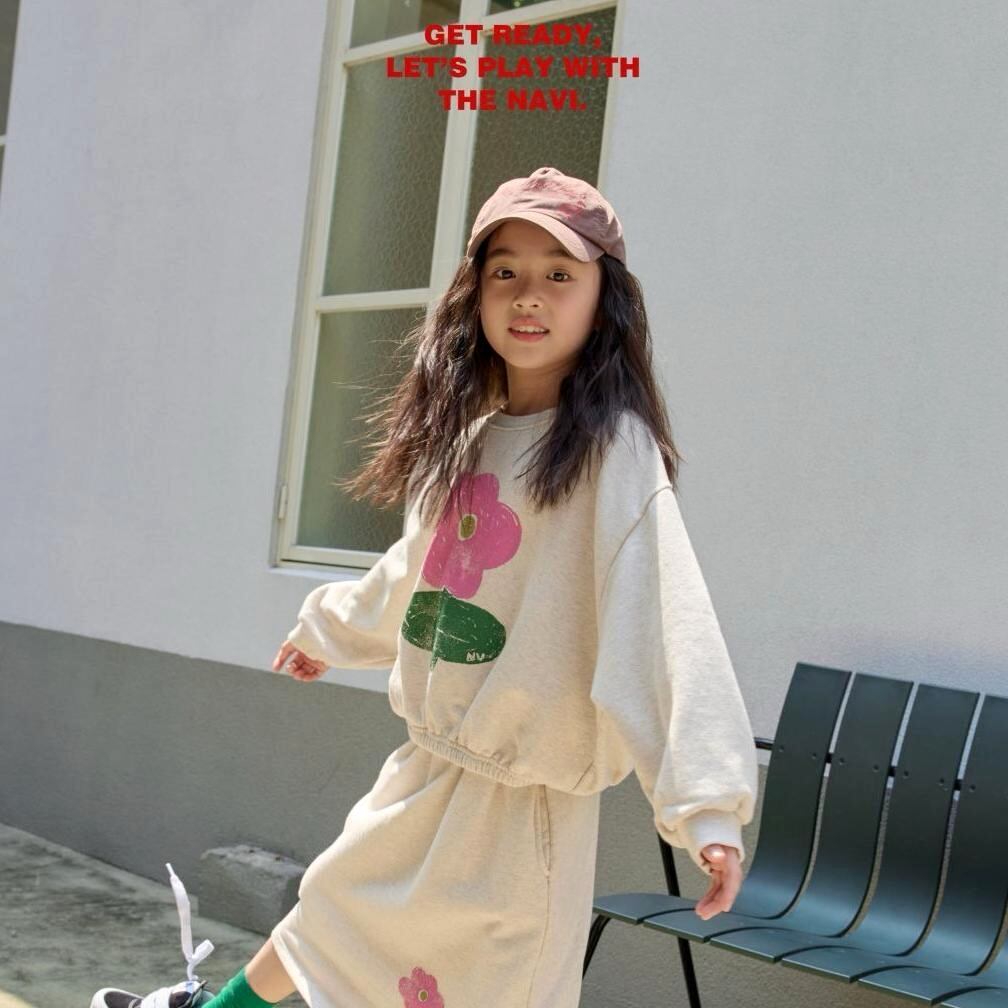 «Sold out»«ジュニアサイズあり»«navi» リリークロップドmtm 2colors