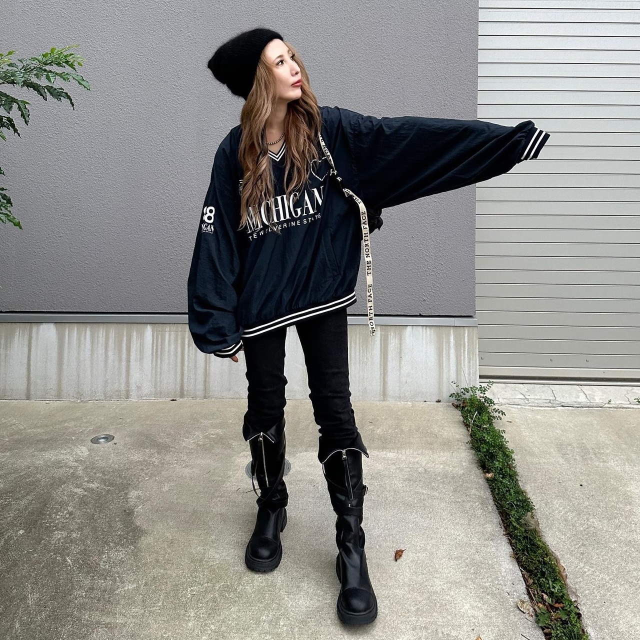 Design ナイロンビッグプルオーバー PO／Navy