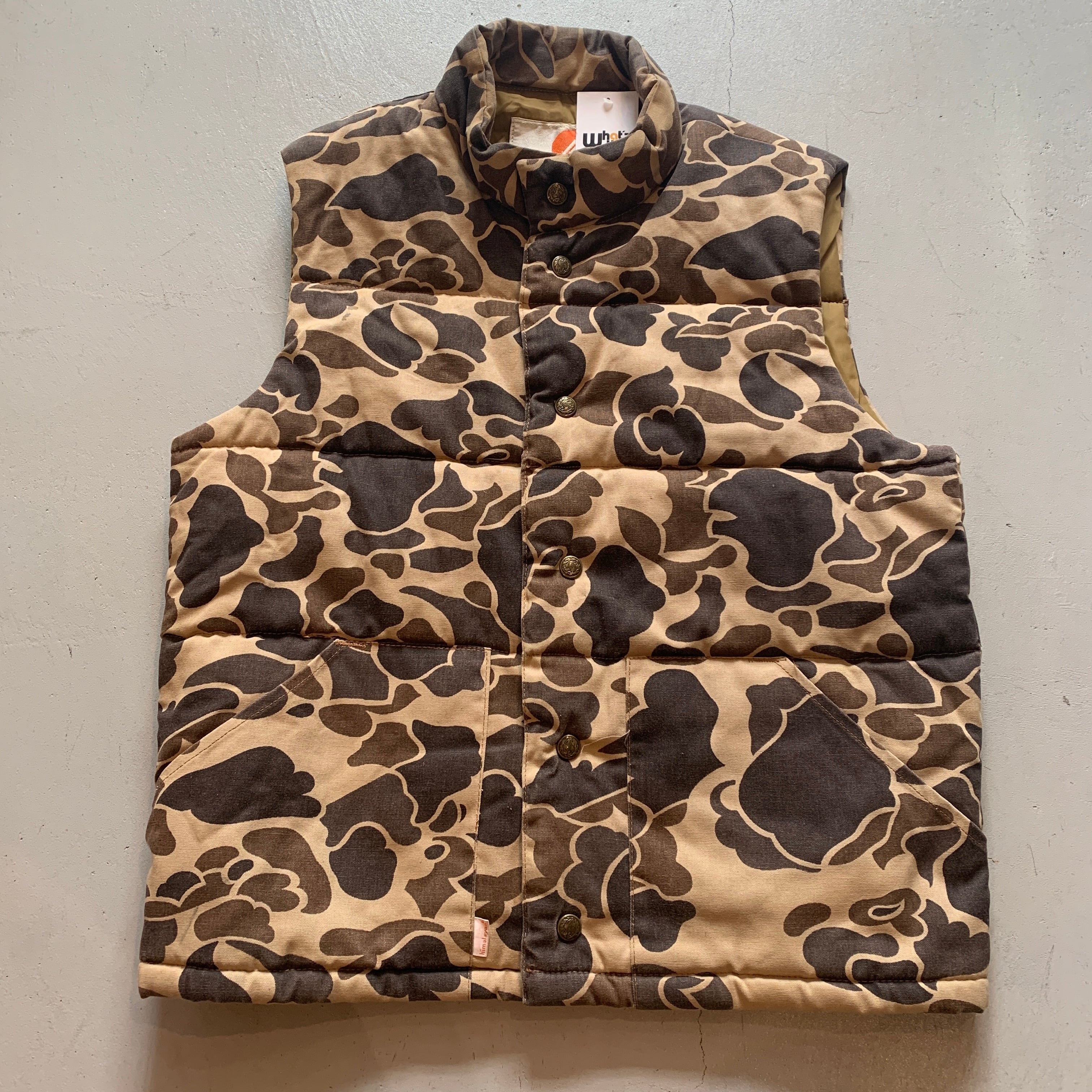 〜80s himalayan duck hunter camouflage down vest【高円寺店】 | What’z up powered  by BASE