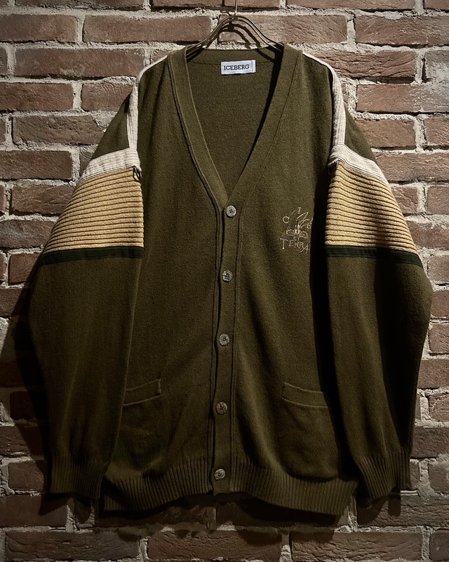 【Caka act3】“ICEBERG”“LOONY TUNES” Vintage Loose Knit Cardigan