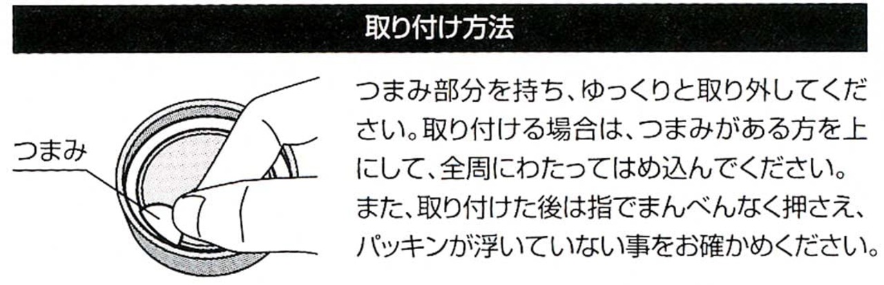 スケーター(Skater) ステンレスボトル STSC4 / STSC5 用 交換用 フタパッキン P-STSC4-FP-A