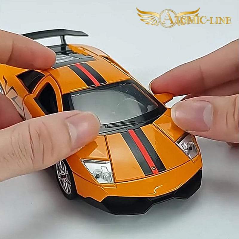 ランボルギーニ LP670-4 ムルシエラゴ 1/32 ミニカー 全4色 ライト点灯
