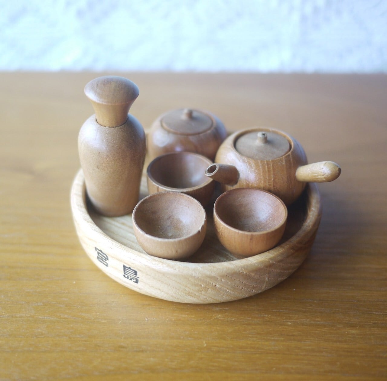 ミニチュア お茶道具セット 木製 日本