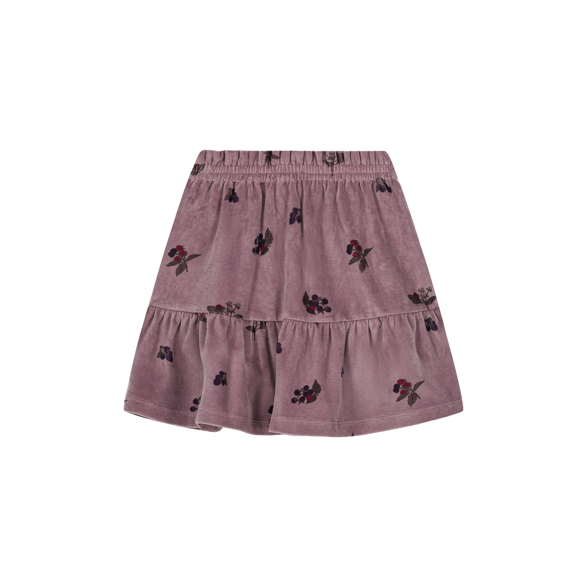 STUDIO BOHEME / SAMBA FRILL SKIRT / MAUVE × BLACKBERRIES / 24M、36M、4Y