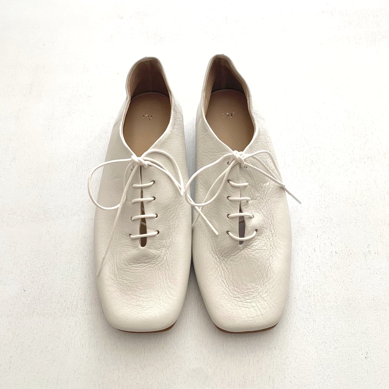 極美品 _Fot フォート V ballet レザー フラットシューズ 黒 36 fot v