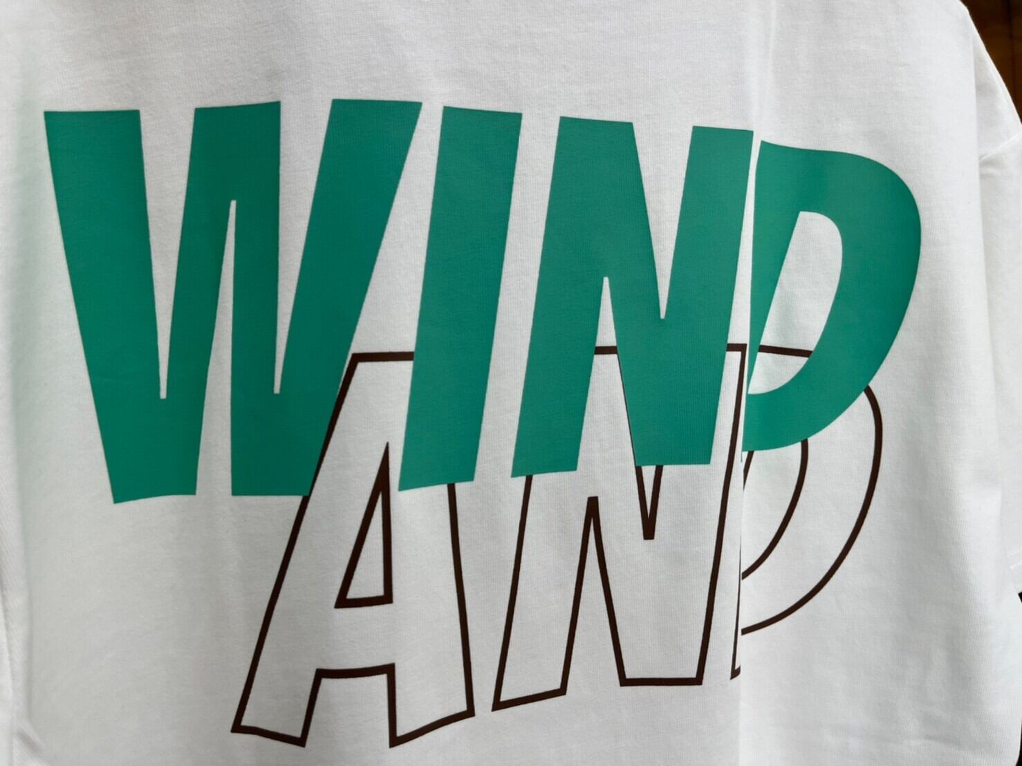 WIND AND SEA SEA S/S T-SHIRT LARGE WHITE/MINT WDS-SEA-22S-02 38621 