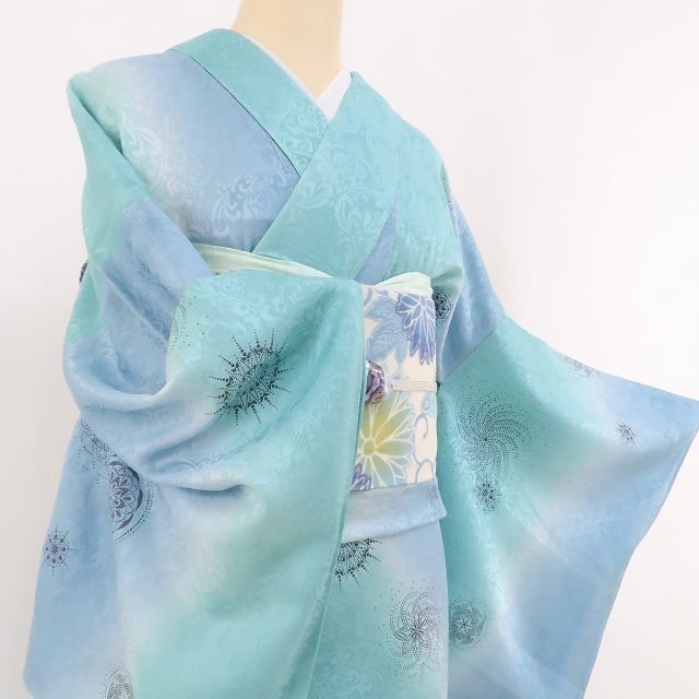 新品 ㈱一蔵謹製 紋紗 越後染印伝“拘り抜いて実を結び夢まぼろし 新品 ㈱一蔵謹製 紋紗 越後染印伝“拘り抜いて実を結び夢まぼろし