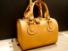 美品◆梨花愛用◆ Chloe クロエ オーロラ ミニボストン型 ハンドショルダー 2way レザー バッグ バック 明茶◆