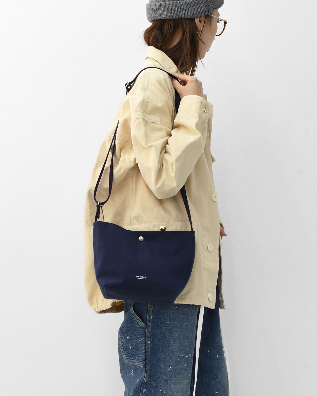 ORCIVAL [オーチバル・オーシバル] PVC COTTON SHOULDER POUCH MEDIUM