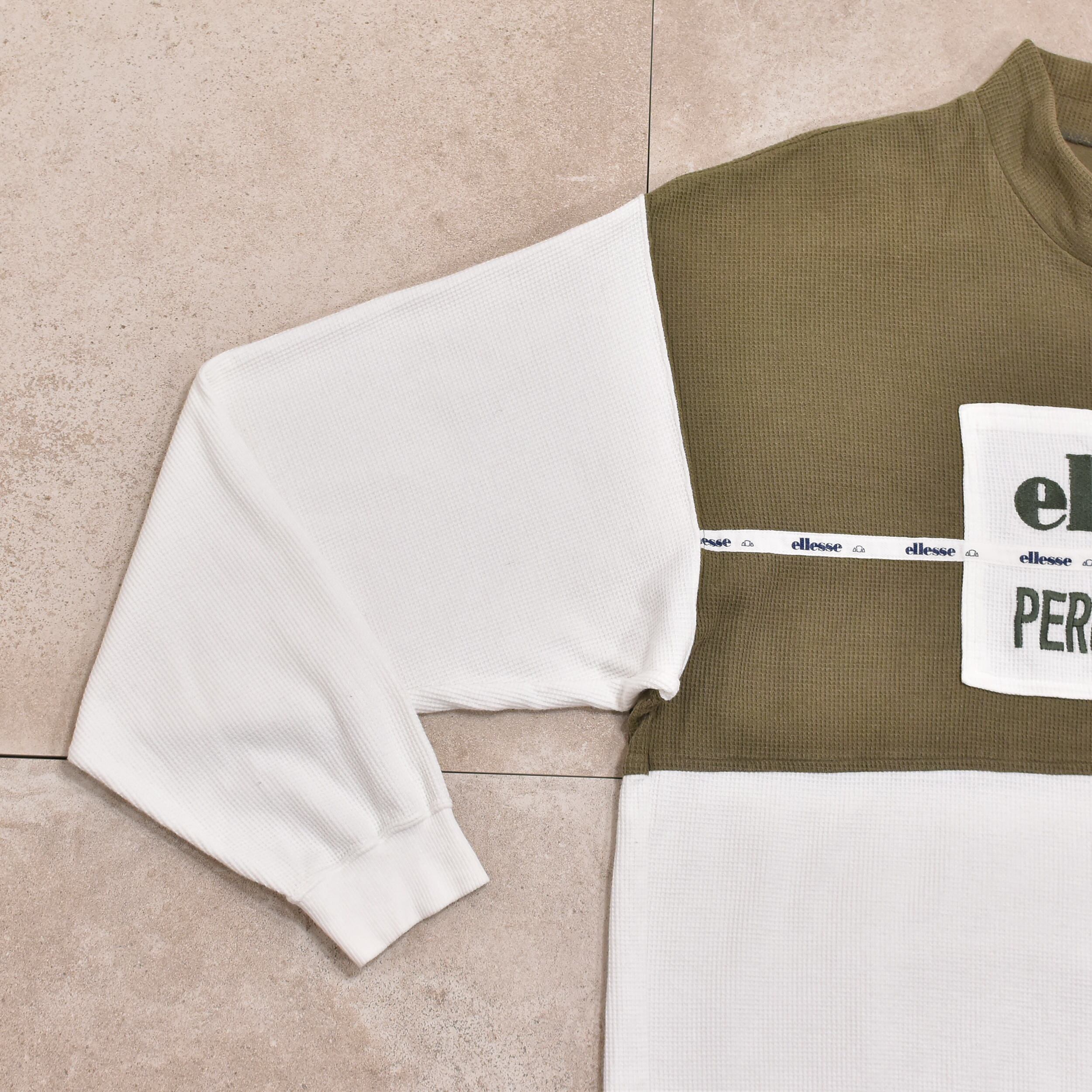 90s ellesse by GOLD WIN thermal pullover | 古着屋 grin days 90s ellesse by GOLD WIN thermal pullover | 古着屋 grin days