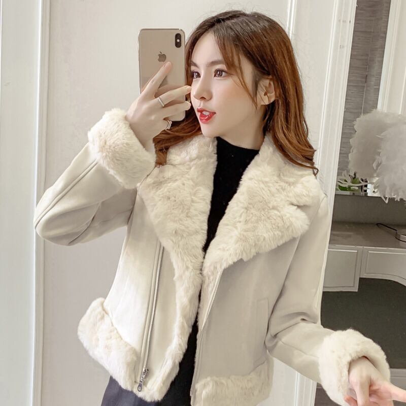 毛皮コート 大きいサイズ レディース アウター ジャケット 韓国