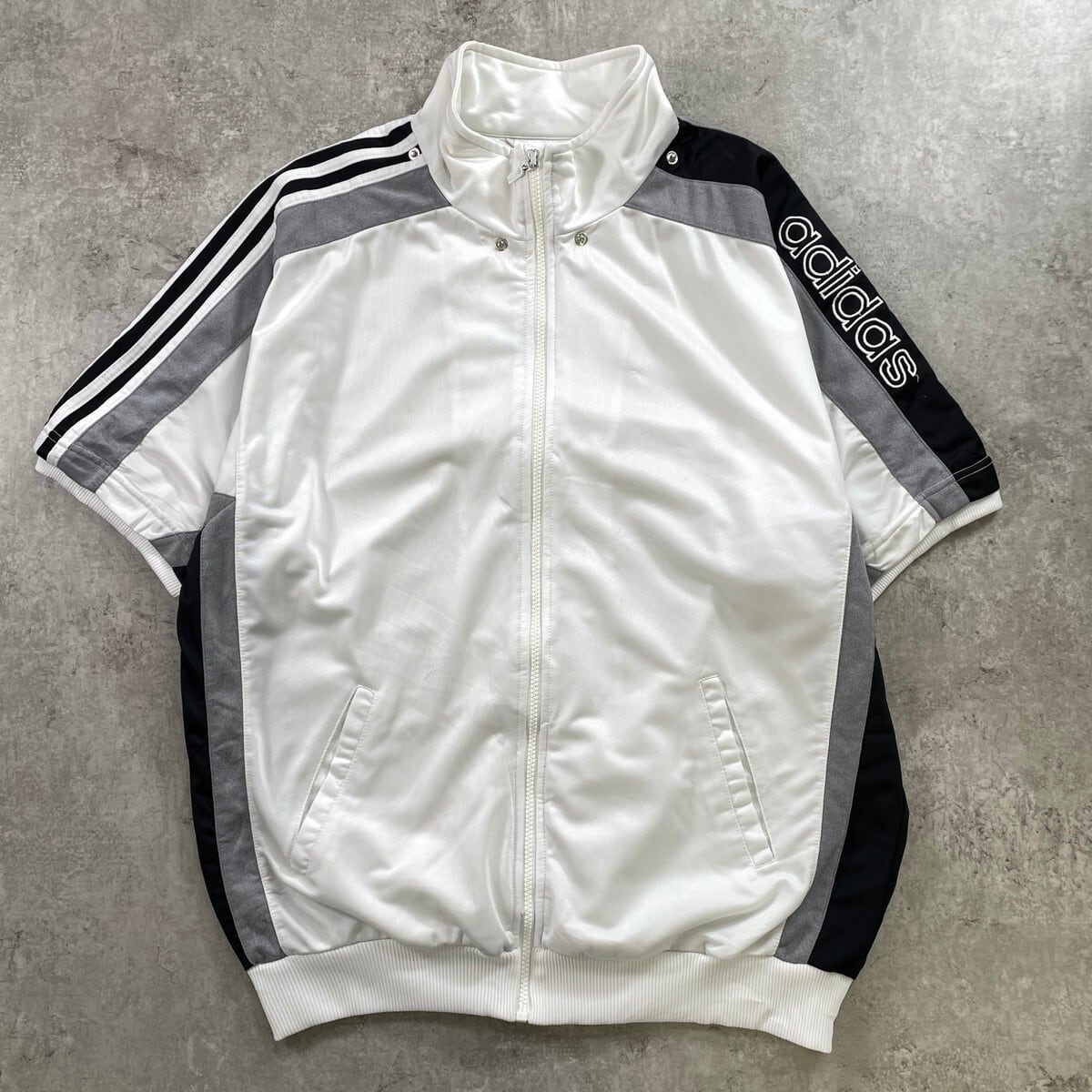90年代 adidas アディダス 半袖 ジャージ トラックジャケット メンズXL