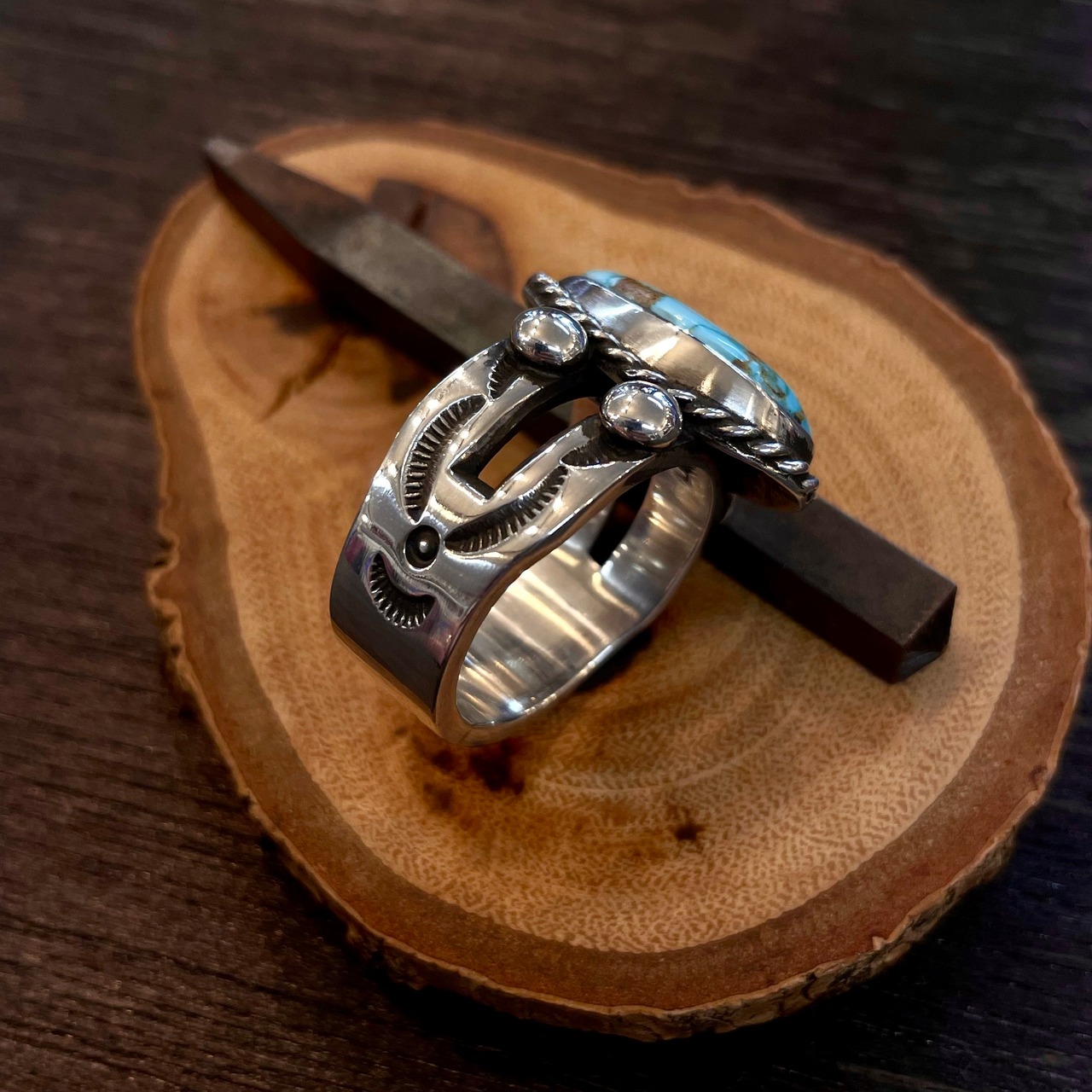 ハーマンスミス(HermanSmith) ナンバーエイトターコイズリング 23号 - 3