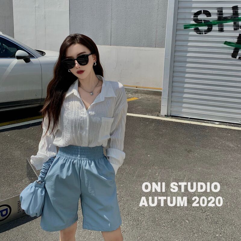 シャツ レディースルーズホワイトスプリングスタンダードブラウス ロング レトロ 春物 ブラックストロベリース12495581804