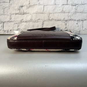 BURBERRY バーバリーウール ノバチェック  ショルダーバッグ ベージュ A-10540