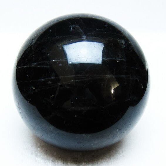1Kg モリオン 丸玉 89mm 黒水晶 丸玉 モリオン スフィア 一点物 151-8561