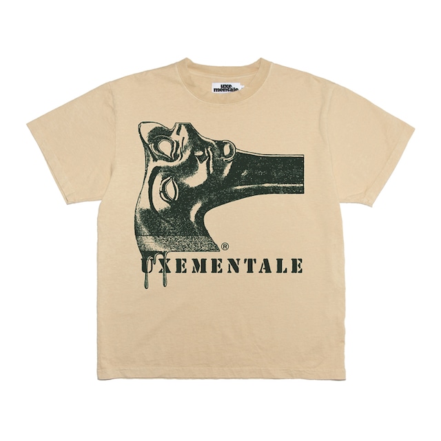 UXE MENTALE "AXE DANCE" STANDARD FIT TEE -  Khaki