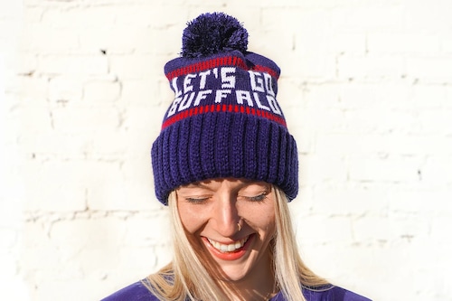 Let's Go Buffalo Knit Cap