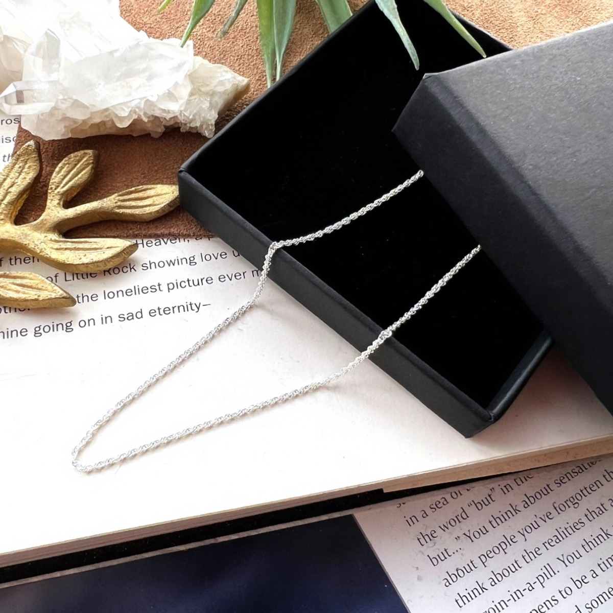 SV925 Rope Chain Necklace【SILVER】 | Akto