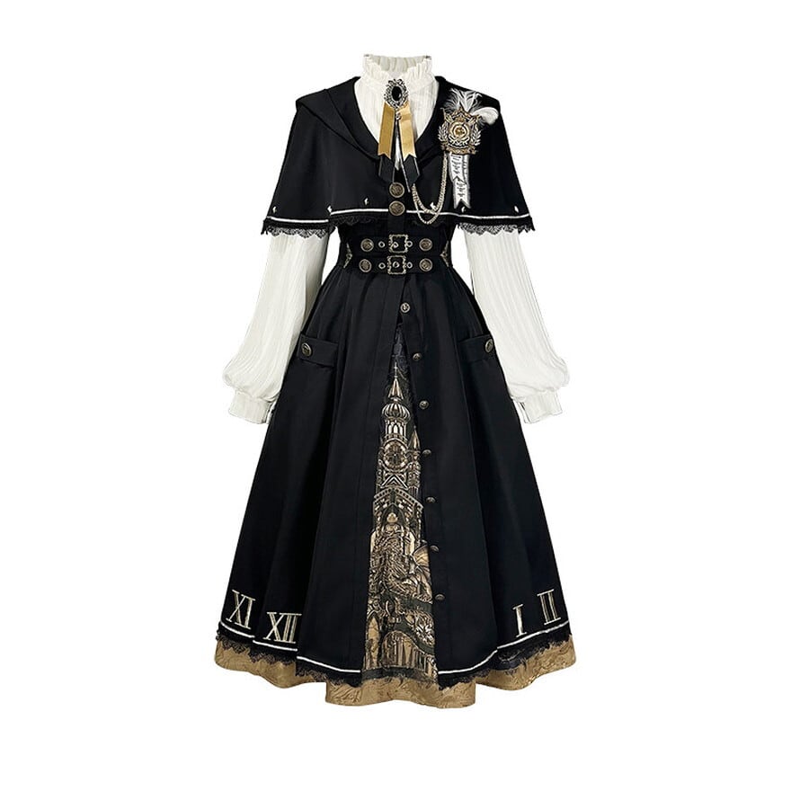 正規品 予約品2月8日発送】シックロリータ 修道院モチーフ ケープ付き