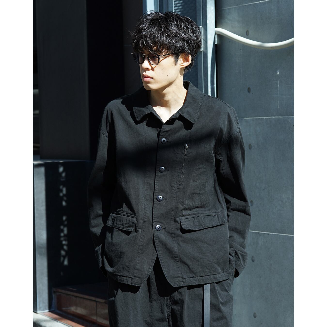 The Viridi-anne] (ザヴィリディアン) VI-3951-06 COTTON TWILL JACKET