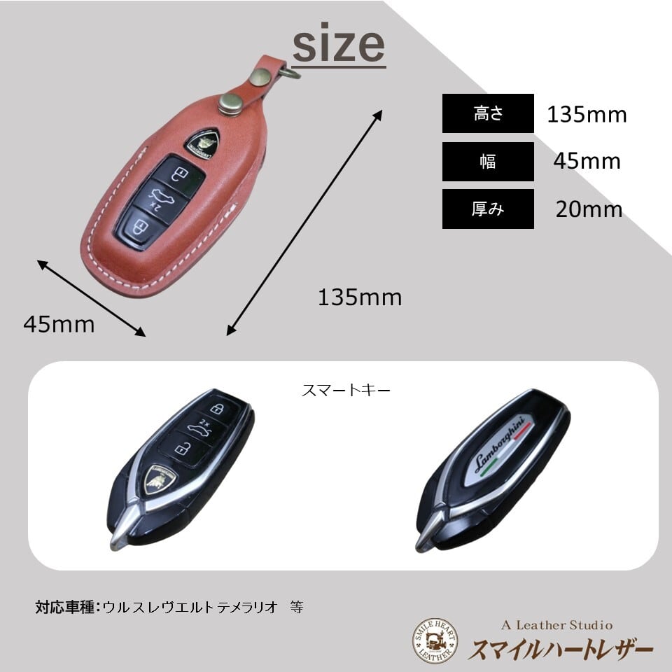 ランボルギーニ ウルス レヴエルト テメラリオ スマートキーケース 本