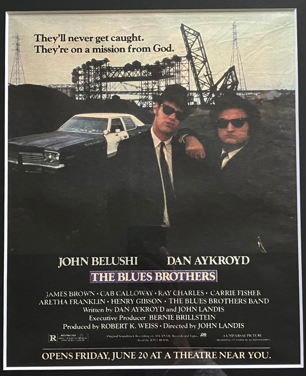 1980/「The Blues Brothers」プロモ 太子額付き | woodmarquee