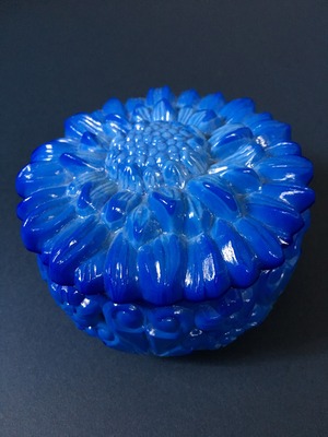 Opaline Royal Blue Small Article Container