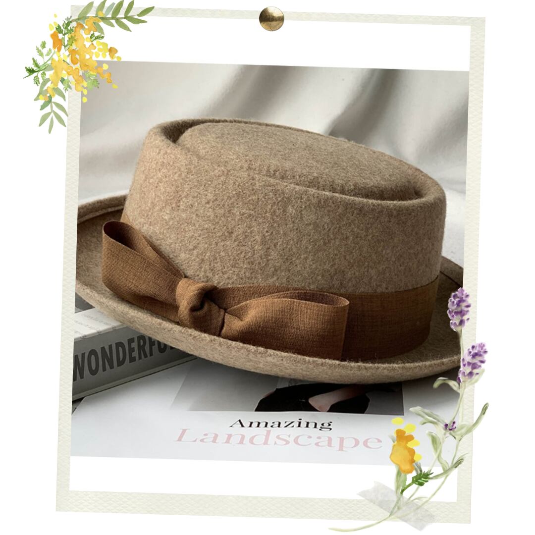 フォクシー 麦わら帽子 リボン ストローハット ブランド 帽子