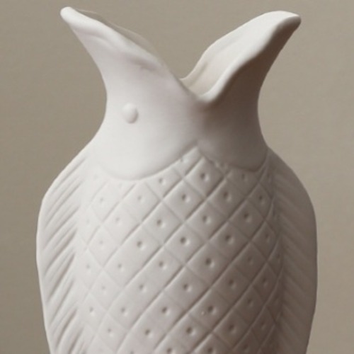 セラミック 花瓶 ウォーターシャトル 魚 陶器 白 フラワーベース デザイン インテリア オブジェ モダン おしゃれ アート