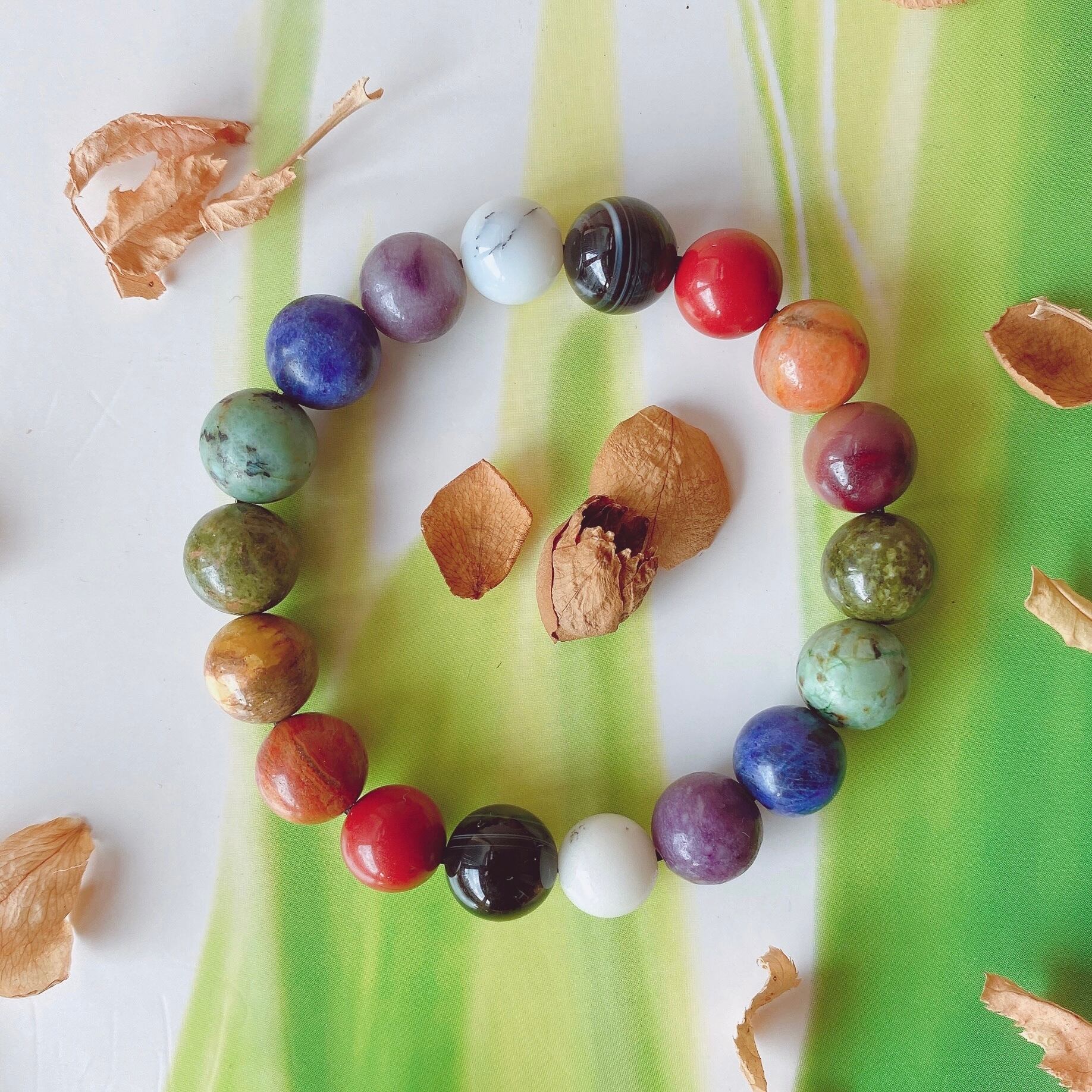 Crown(第7チャクラ)ブレスレット17cm