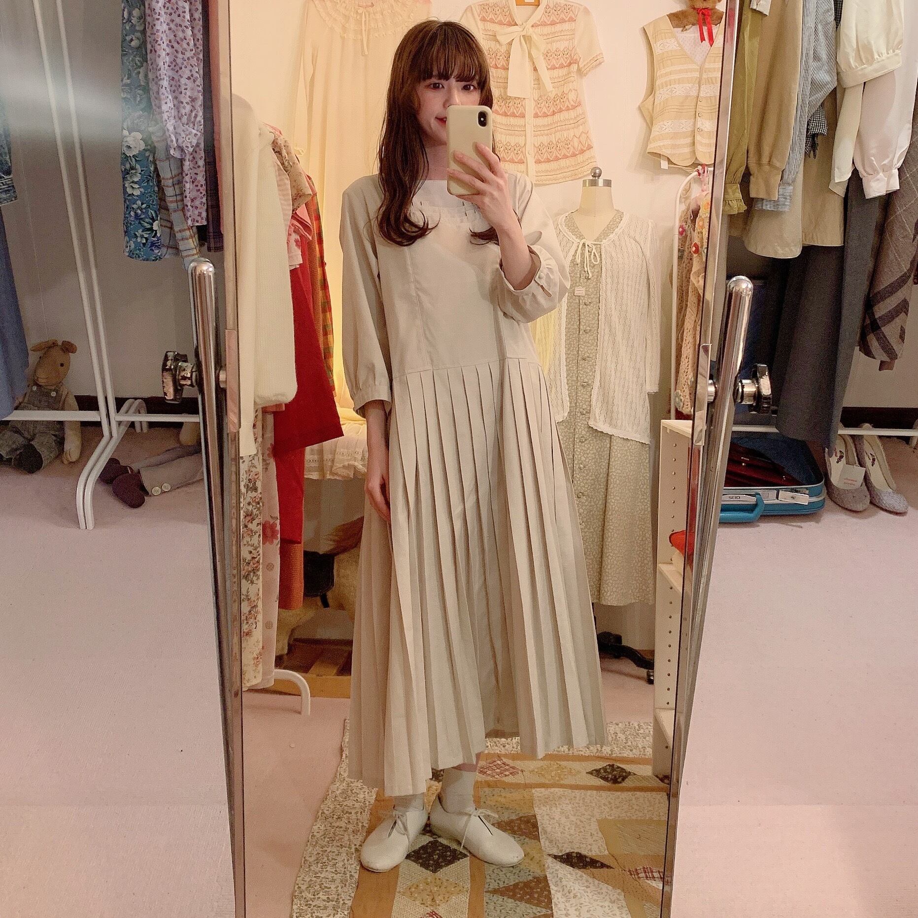 original / brand new sailor one-piece / beige