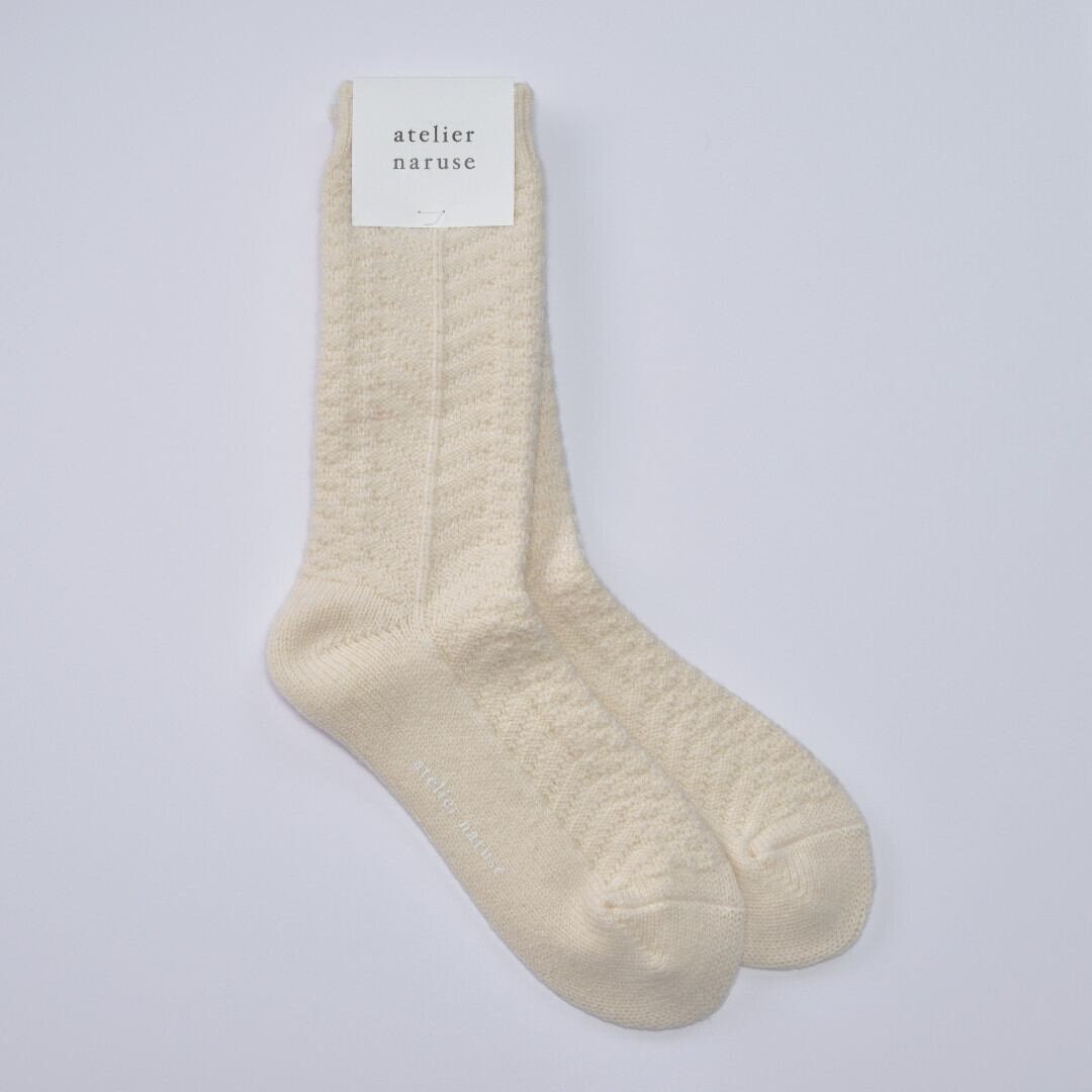 atelier naruse アトリエナルセ ウール alan ミドルソックス