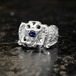 Vintage Freemason Scottish Rite Ring [32 Degree Scottish Rite 1950s~] [Sterling x Sapphire]