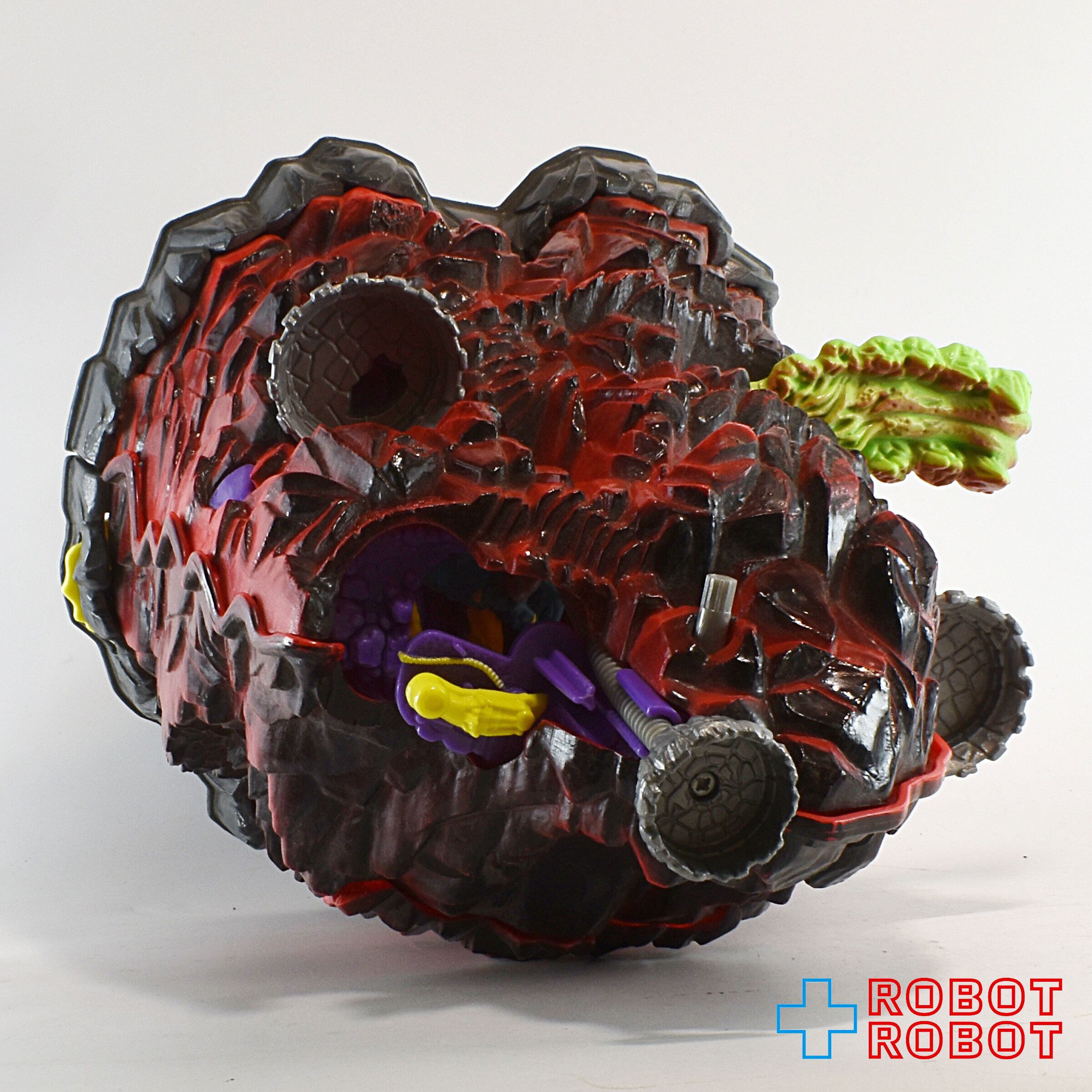 マイティマックス スカルマウンテン 火山プレイセット アクション