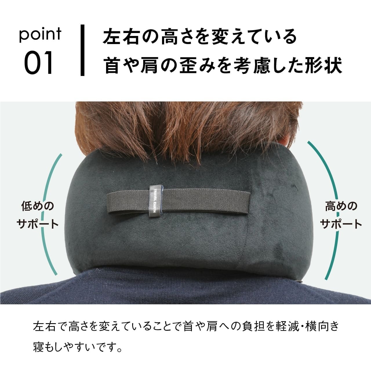 TRAVEL EARTH トラベルアース らくらくネックピロー トラベルピロー