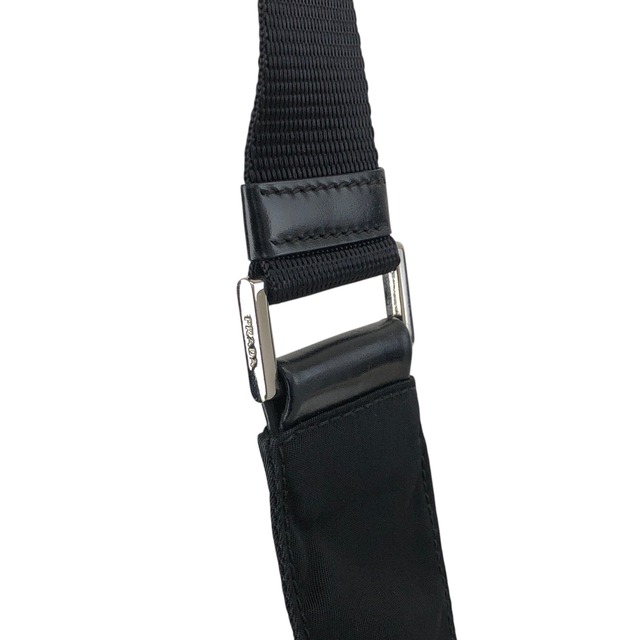 PRADA プラダ ショルダーバッグ ブラック トライアングルロゴ フロントバックル ナイロン vintage ヴィンテージ オールド 3ce7c7