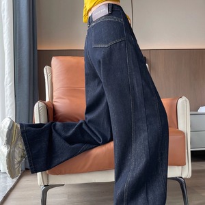 【送料無料】 デニムパンツ ワイドパンツ 2色 フレア Aライン ボトム ロング ポケット ファスナー デニム かわいい 大人可愛い 大人女子 綺麗 シンプル カジュアル 大人 おしゃれ こなれ感 ラフ コンサバ 着痩せ ヘルシー 無地 秋 30代 40代 レディース 女性用 デート お出かけ 女子会 お呼ばれ 休日 お茶会 授業参観 着回し 普段使い ファッション コーデ スタイル 楽ちん 定番 オーバーシルエット 垢抜け 動きやすい ブルー ネイビー 大人カラー モノトーン