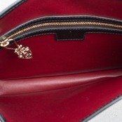 グッチ ジャッキー 1961 ミディアム ショルダーバッグ ブラック レッド レザー