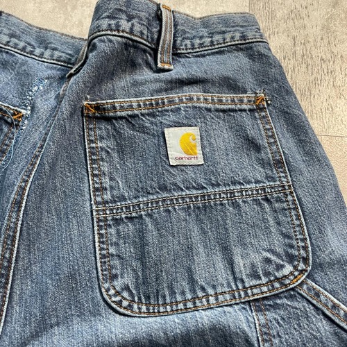 20s メキシコ製 デニム ダブルニー Carhartt カーハート 34×34 詳細写真2