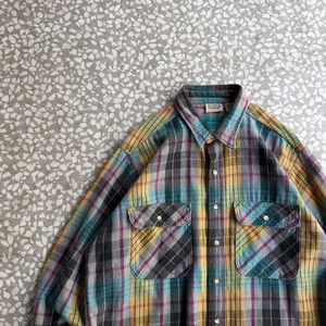 FIVE BROTHER / 90's flannel shirt  size XL