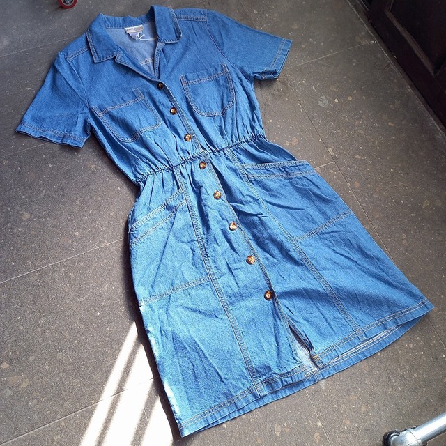 アメリカ製 デニムワンピース used [102070]