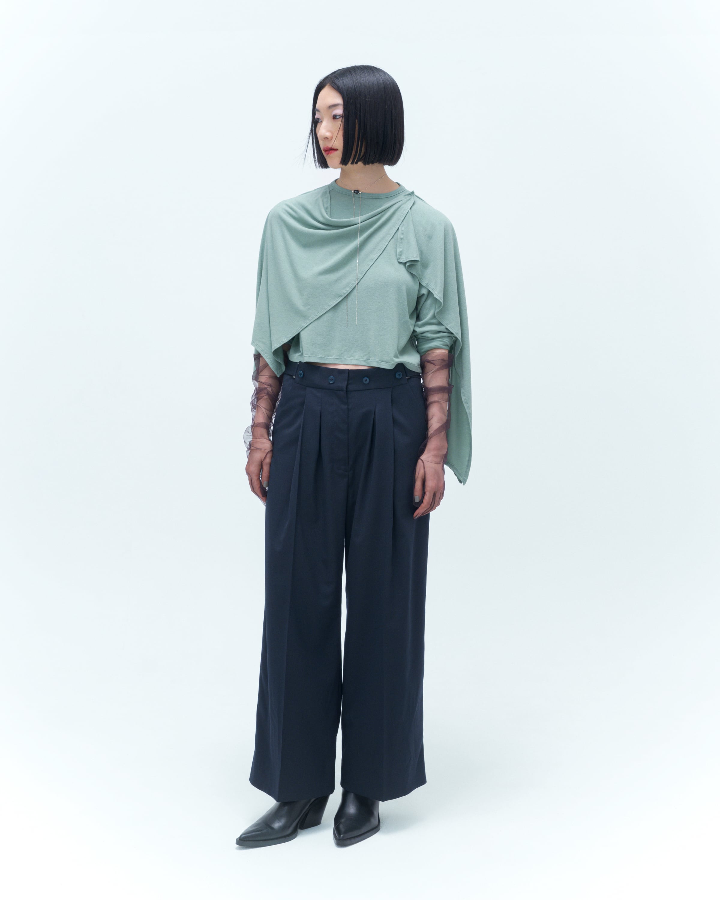 【受注】Drape smooth tops〔plain〕