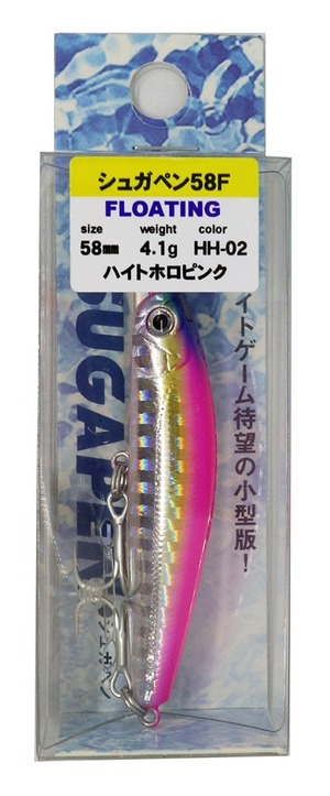 【新着特価】Bassday(バスデイ) ルアー シュガペン 58F HH-02 ハイトホロピンク.