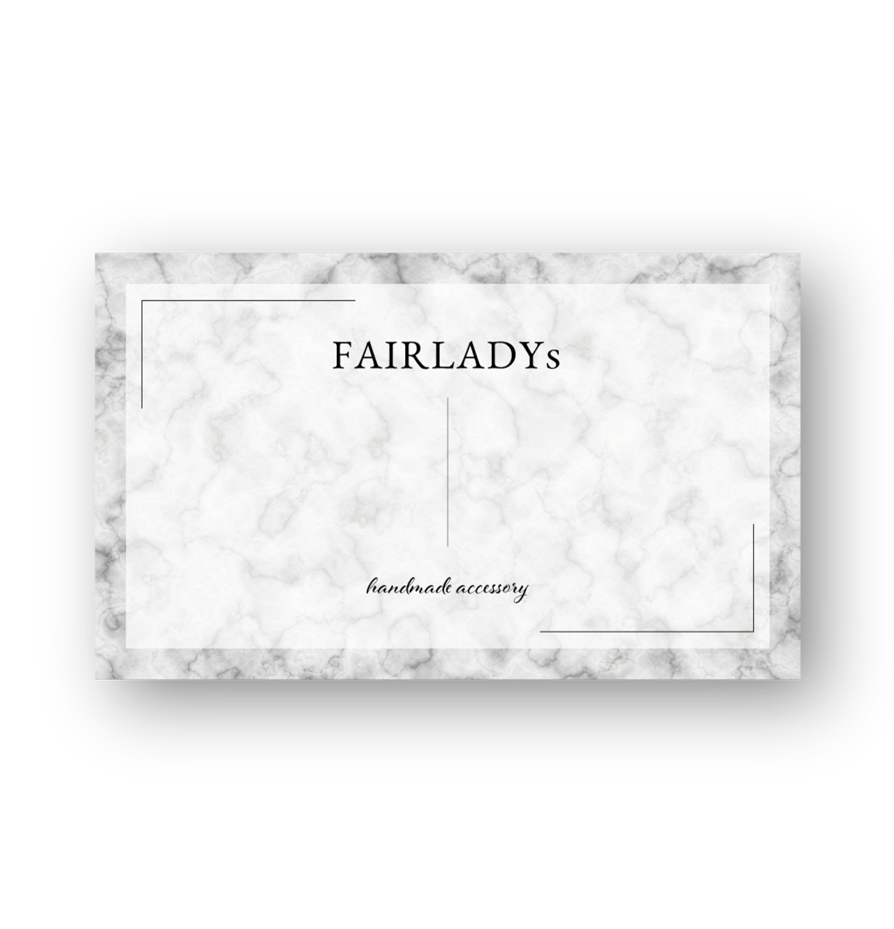 大理石 × 透かしデザイン ｜ アクセサリー台紙 ｜ cd_00226_N