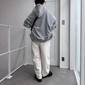 フーディーボリュームシルエットSW/グレー