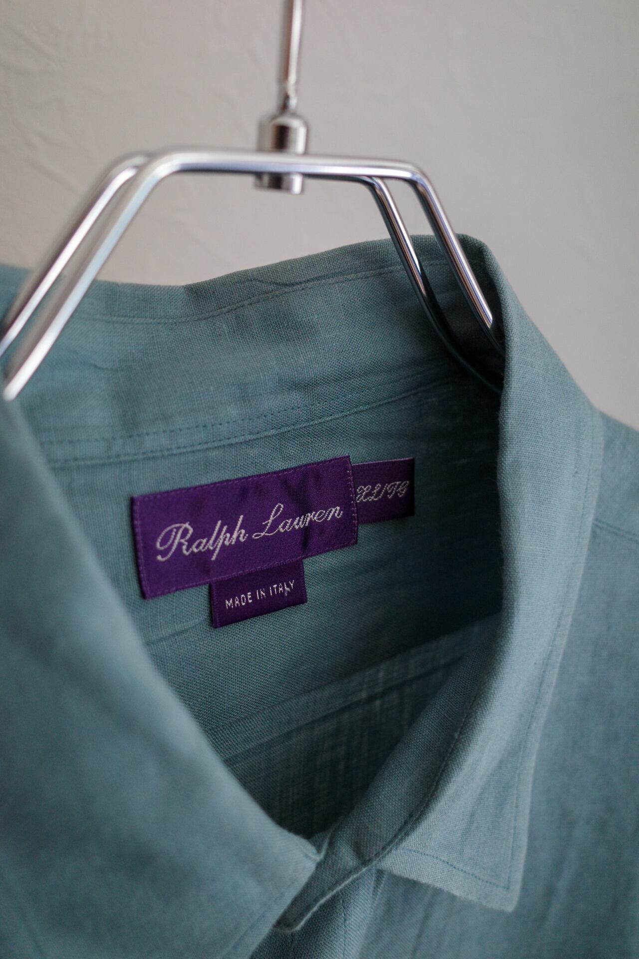 定価10万】Ralph Lauren Purple Label special linen shirt made in