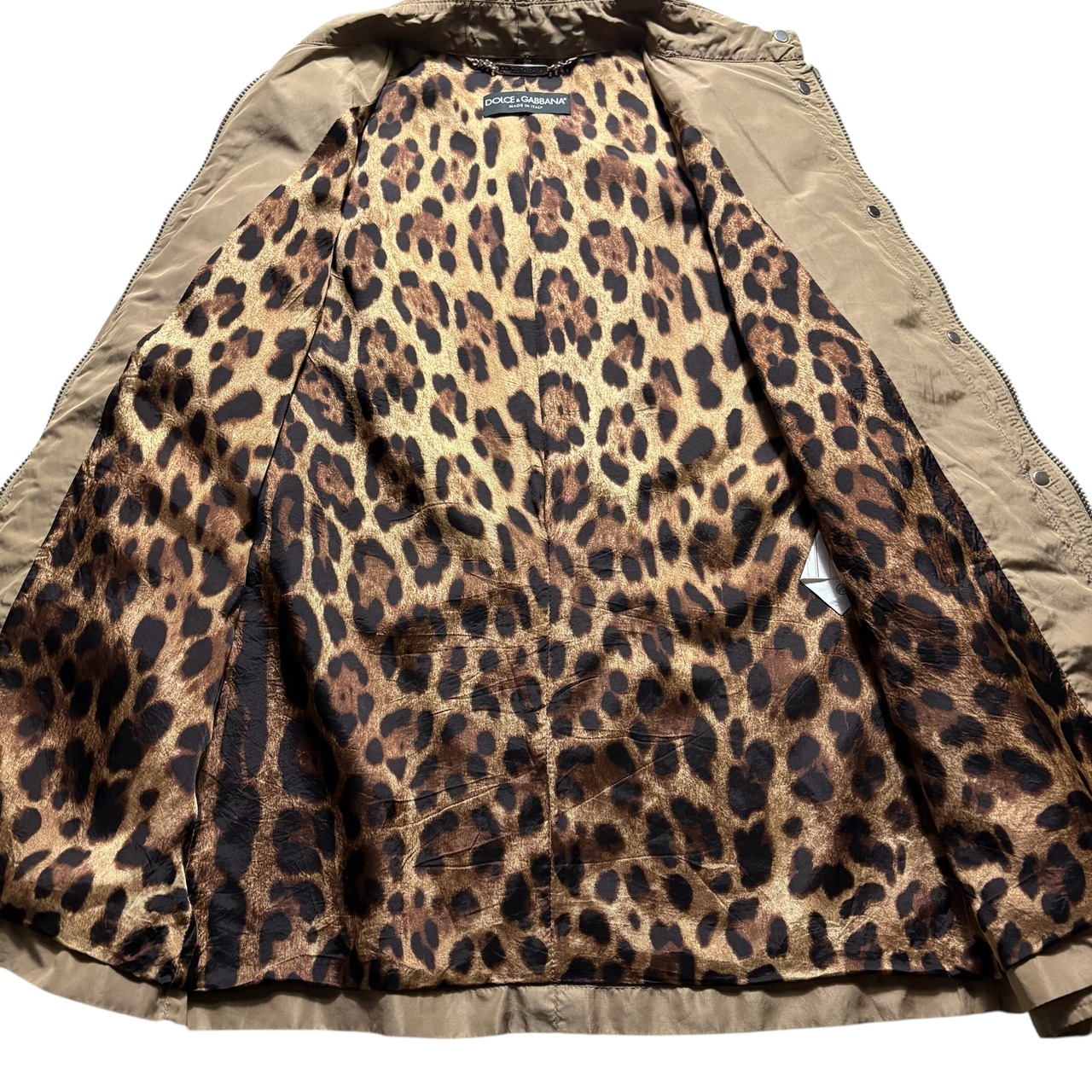DOLCE&GABBANA leopard lining parachute jacket