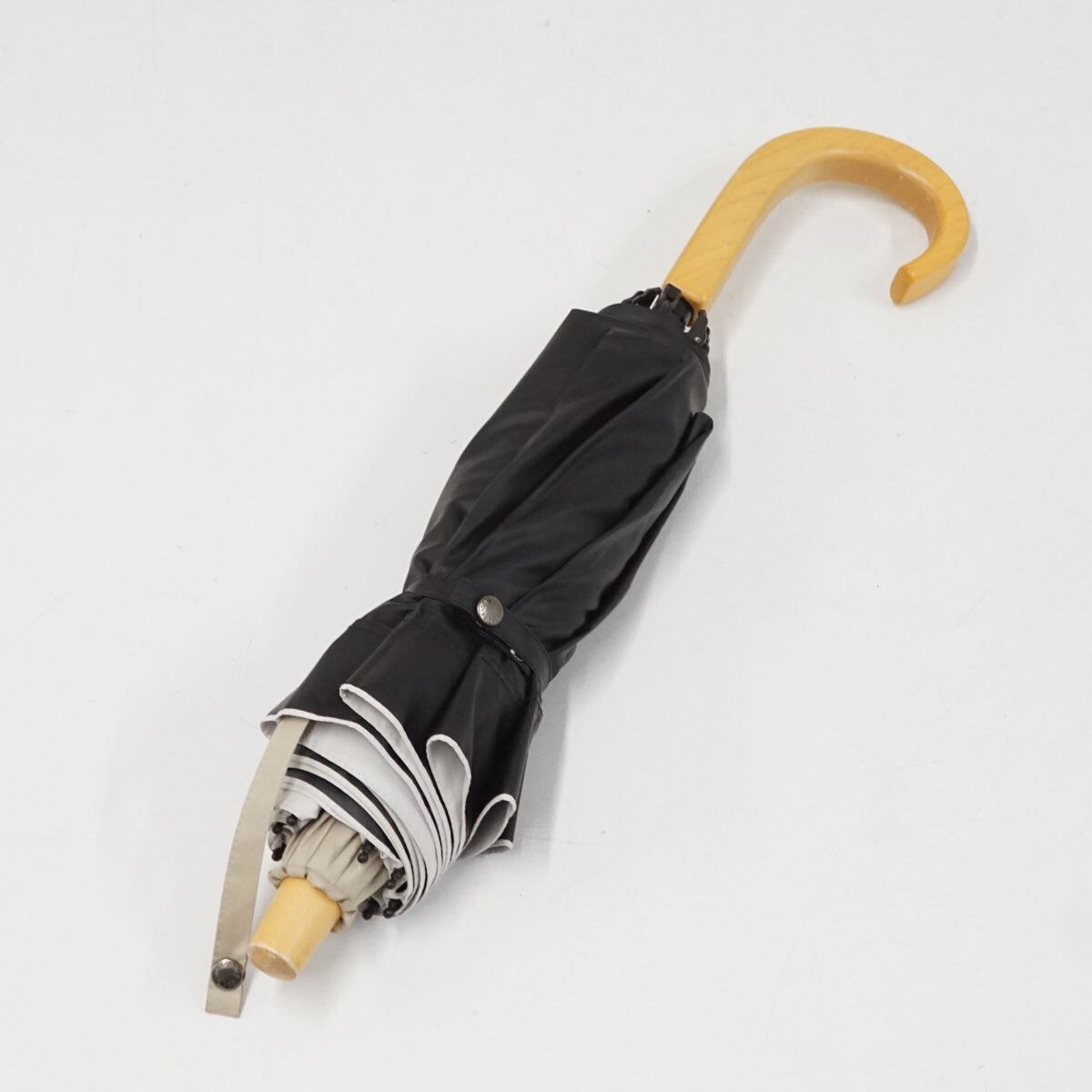 サンバリア100 完全遮光折日傘 USED美品 2段折 コンビ ベージュ UV 遮